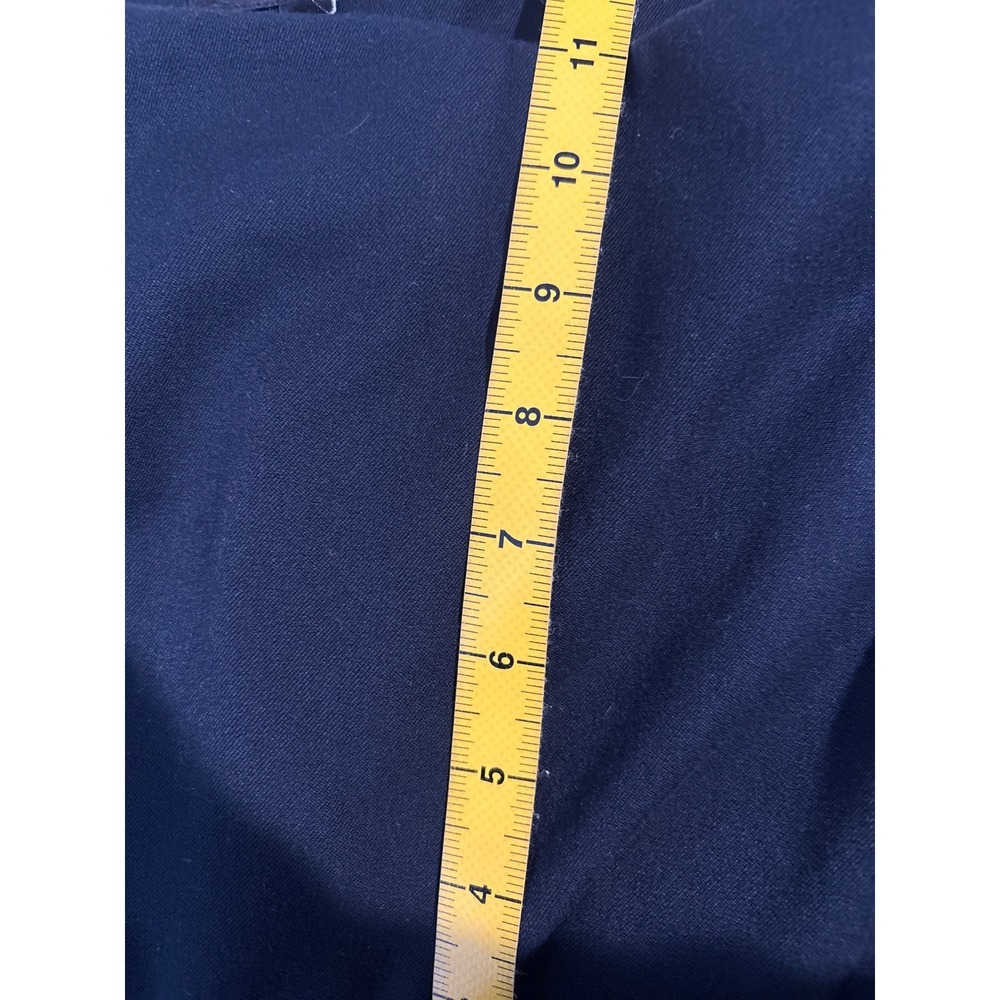 Talbots Navy Blue Tapered Stretch Dress Pants 16P Office-Chic Classic Academia - Picture 7 of 9